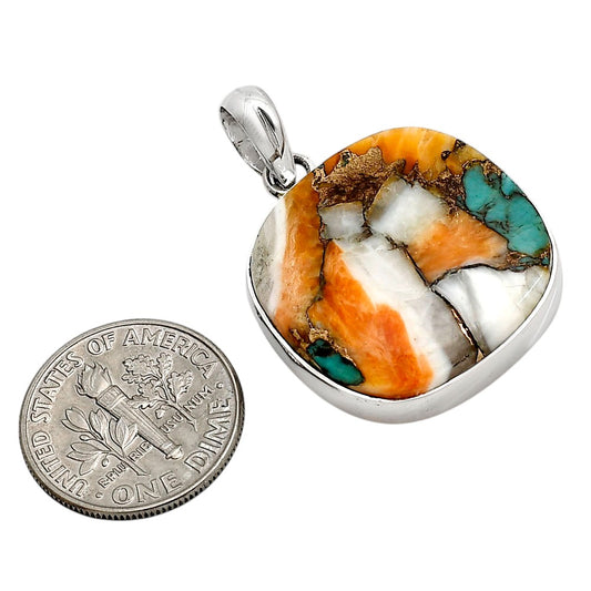 Spiny Oyster Turquoise Pendant P-1001 SDP158423