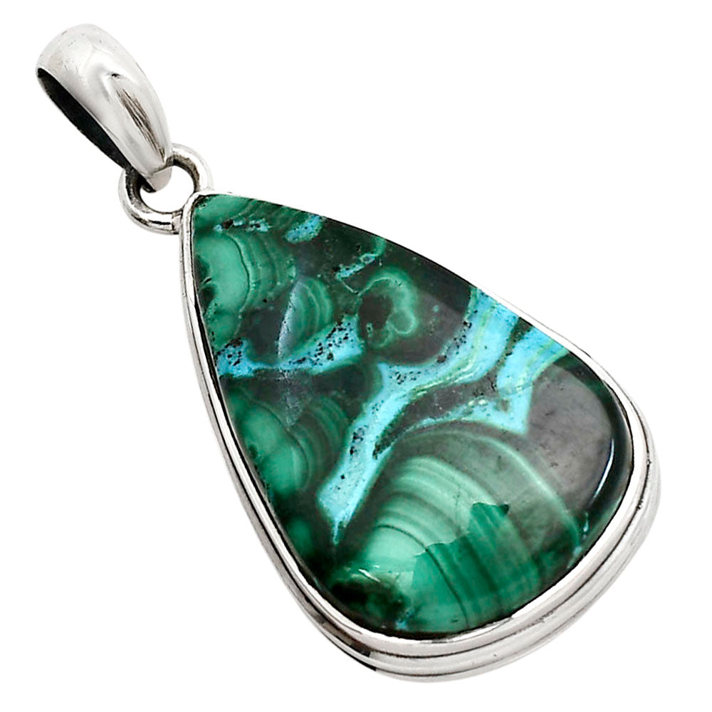 Azurite In Malachite Pendant P-1124 SDP158525