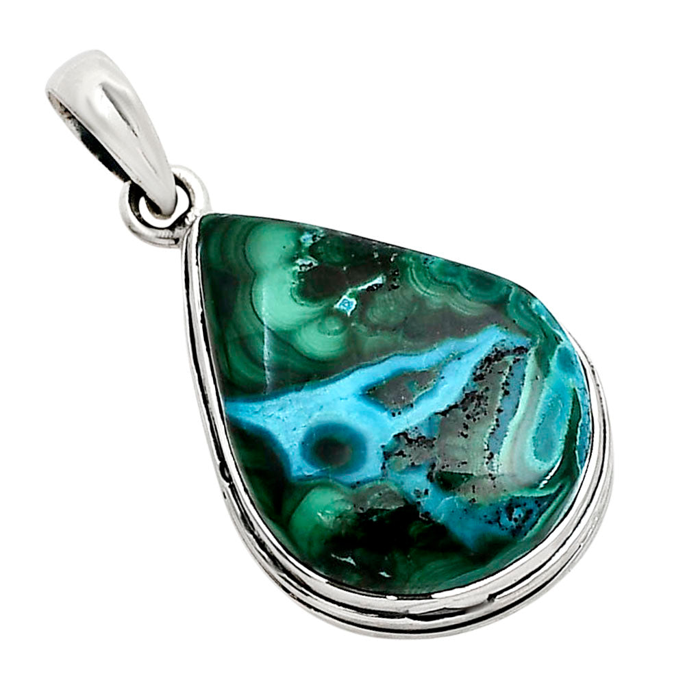 Azurite In Malachite Pendant P-1124 SDP158542