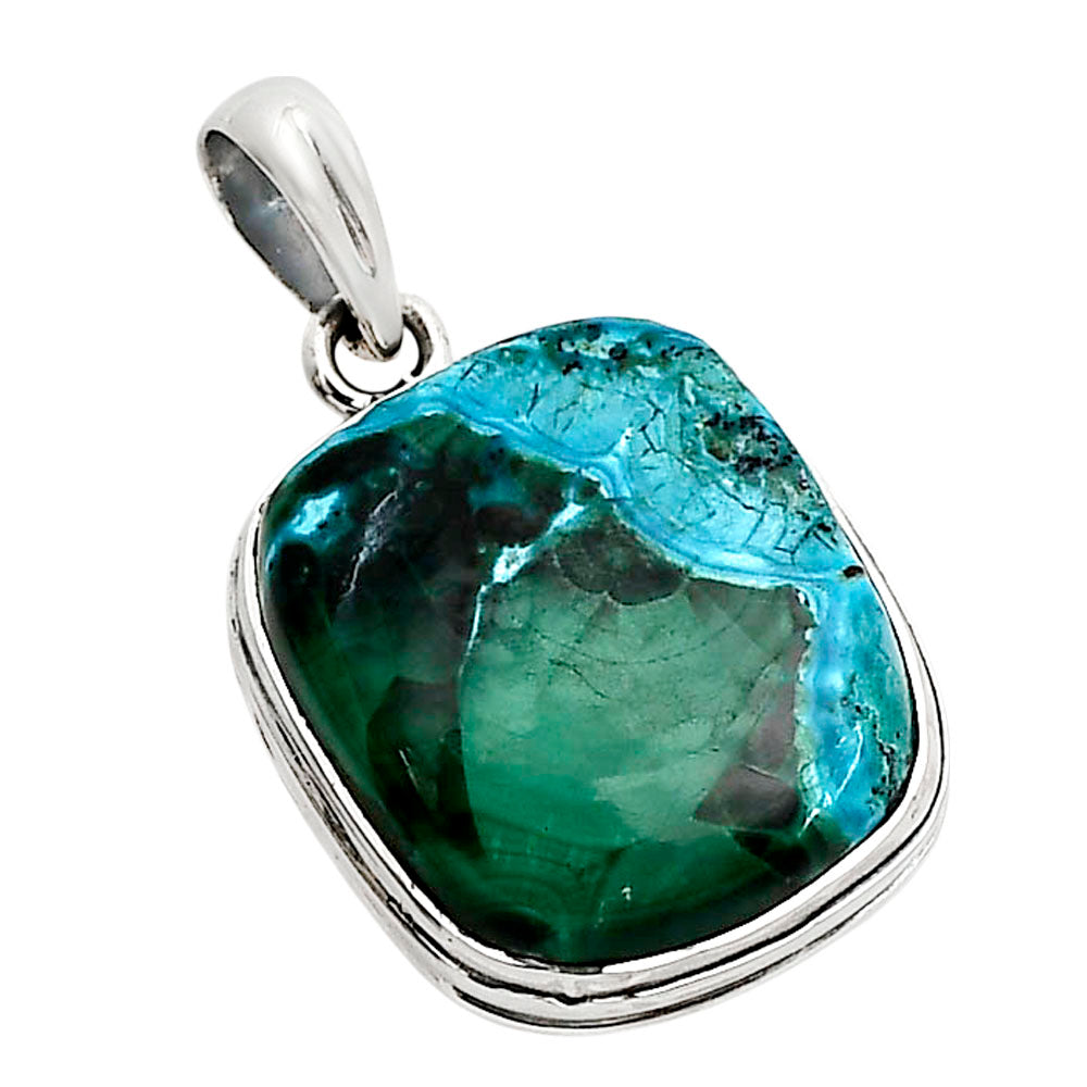 Azurite In Malachite Pendant P-1124 SDP158573