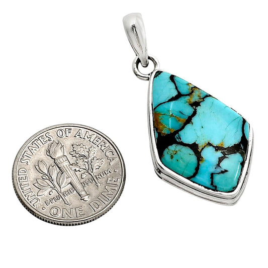 Lucky Charm Tibetan Turquoise Pendant P-1124 SDP158588