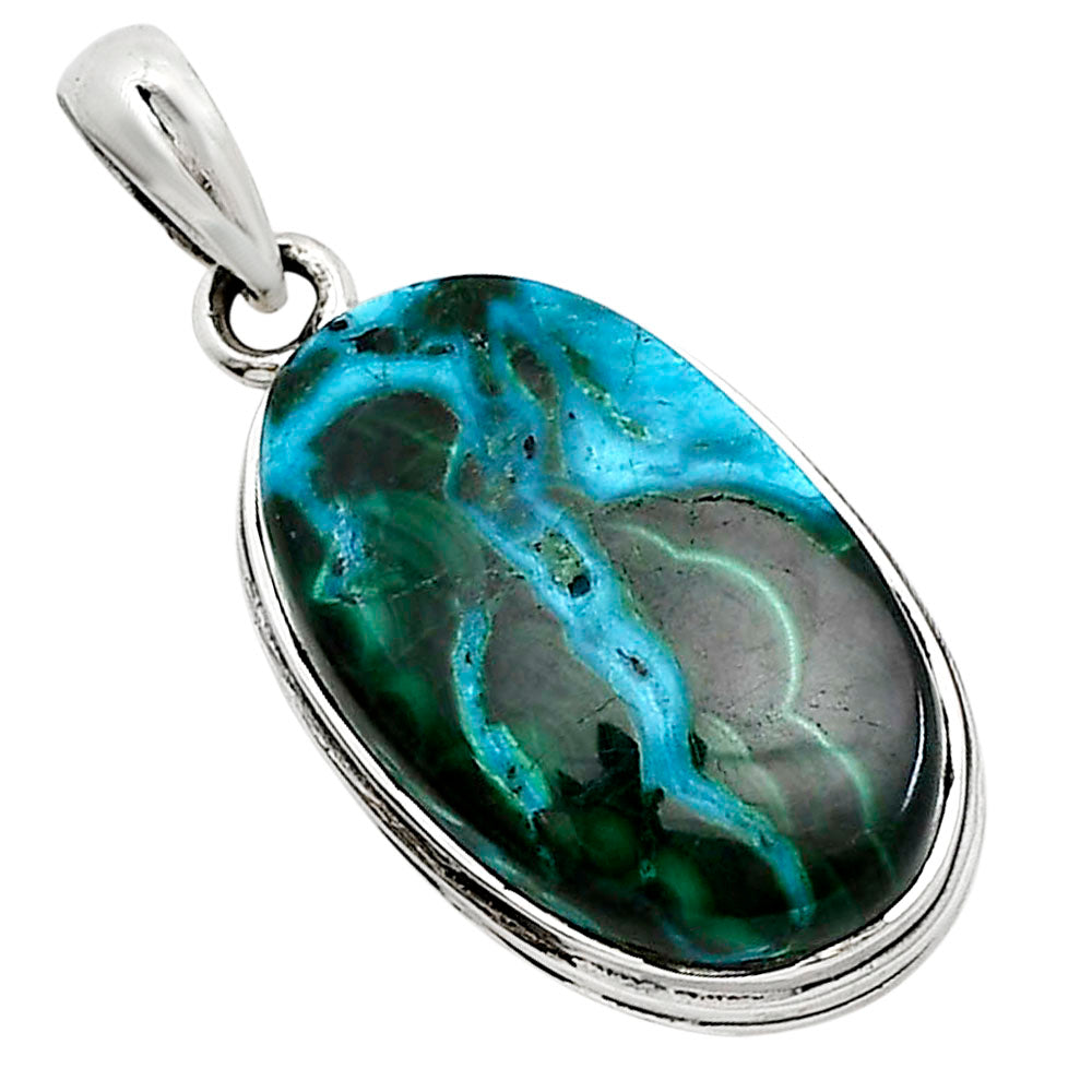 Azurite In Malachite Pendant P-1124 SDP158595