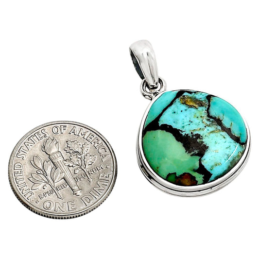 Lucky Charm Tibetan Turquoise Pendant P-1124 SDP158605