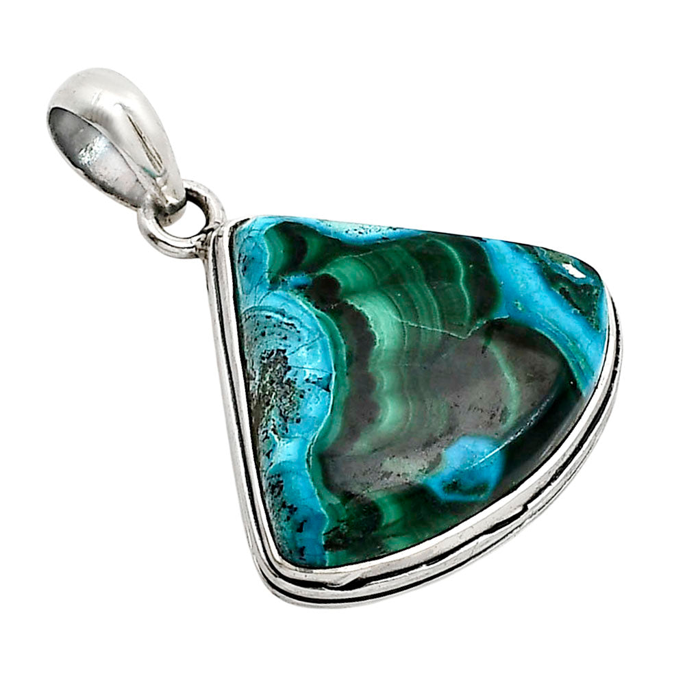Azurite In Malachite Pendant P-1124 SDP158617