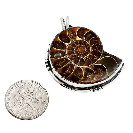 Fossil Ammonite Pendant P-1736 SDP158652