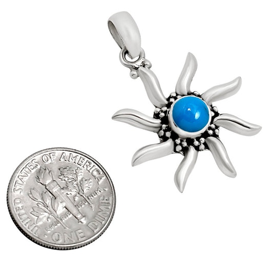 Sun - Sleeping Beauty Turquoise Pendant P-1263 SDP158672