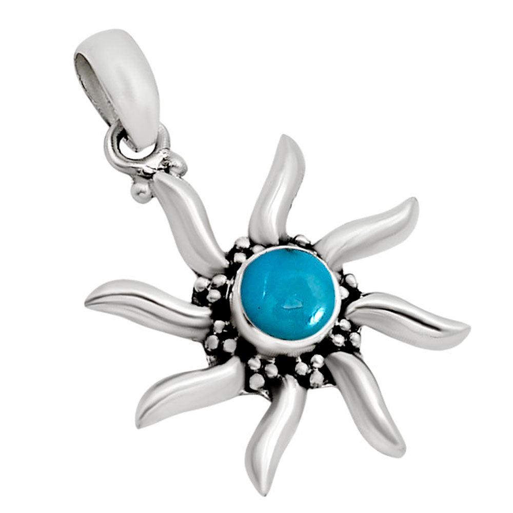 Sun - Sleeping Beauty Turquoise Pendant P-1263 SDP158678