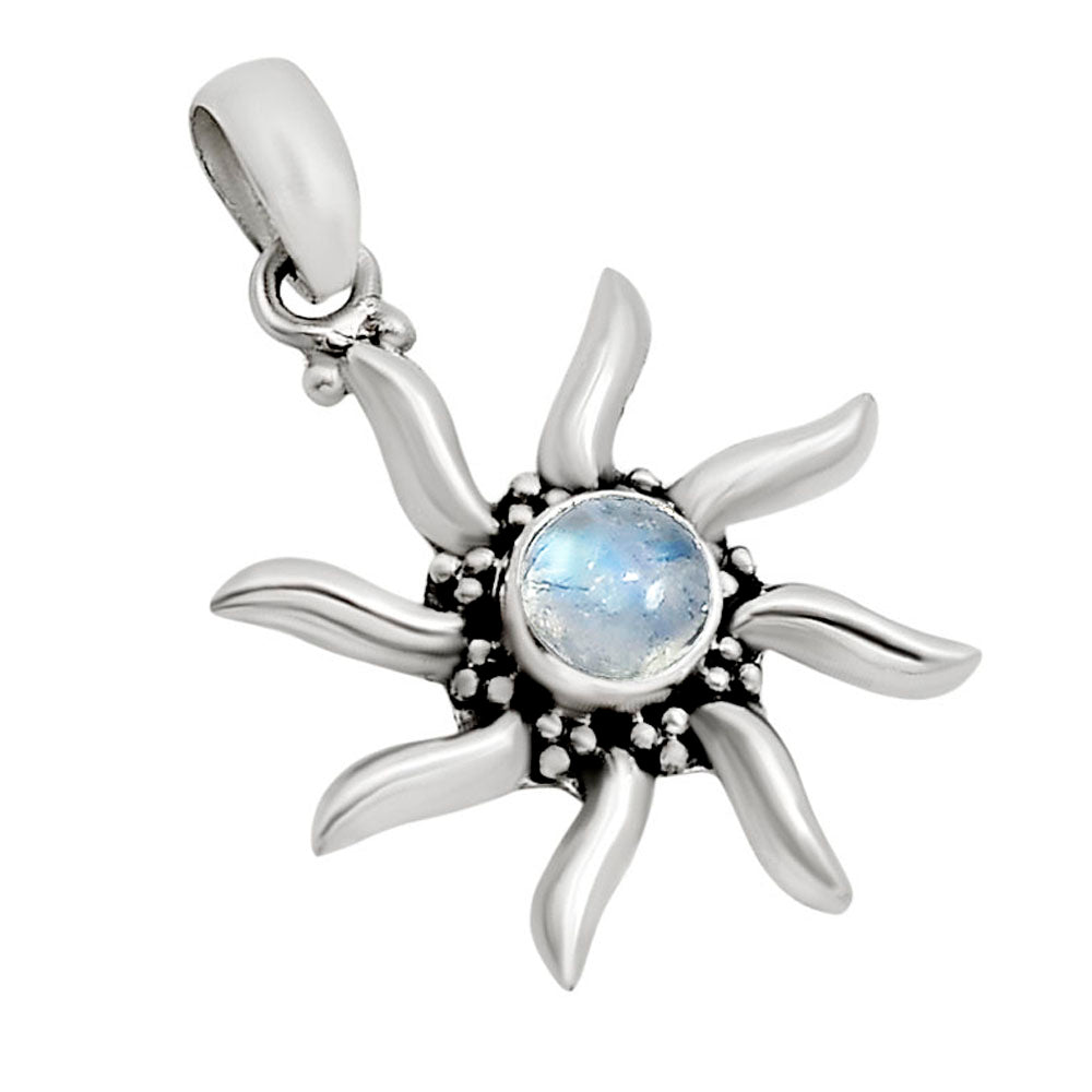 Sun - Rainbow Moonstone Pendant P-1263 SDP158707