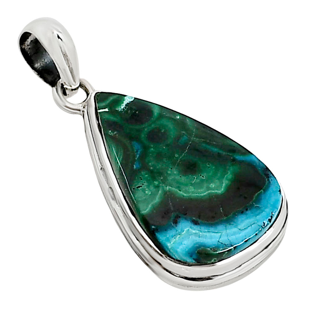 Azurite In Malachite Pendant P-1124 SDP158749