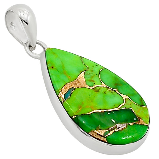Copper Green Turquoise Pendant P-1001 SDP158803
