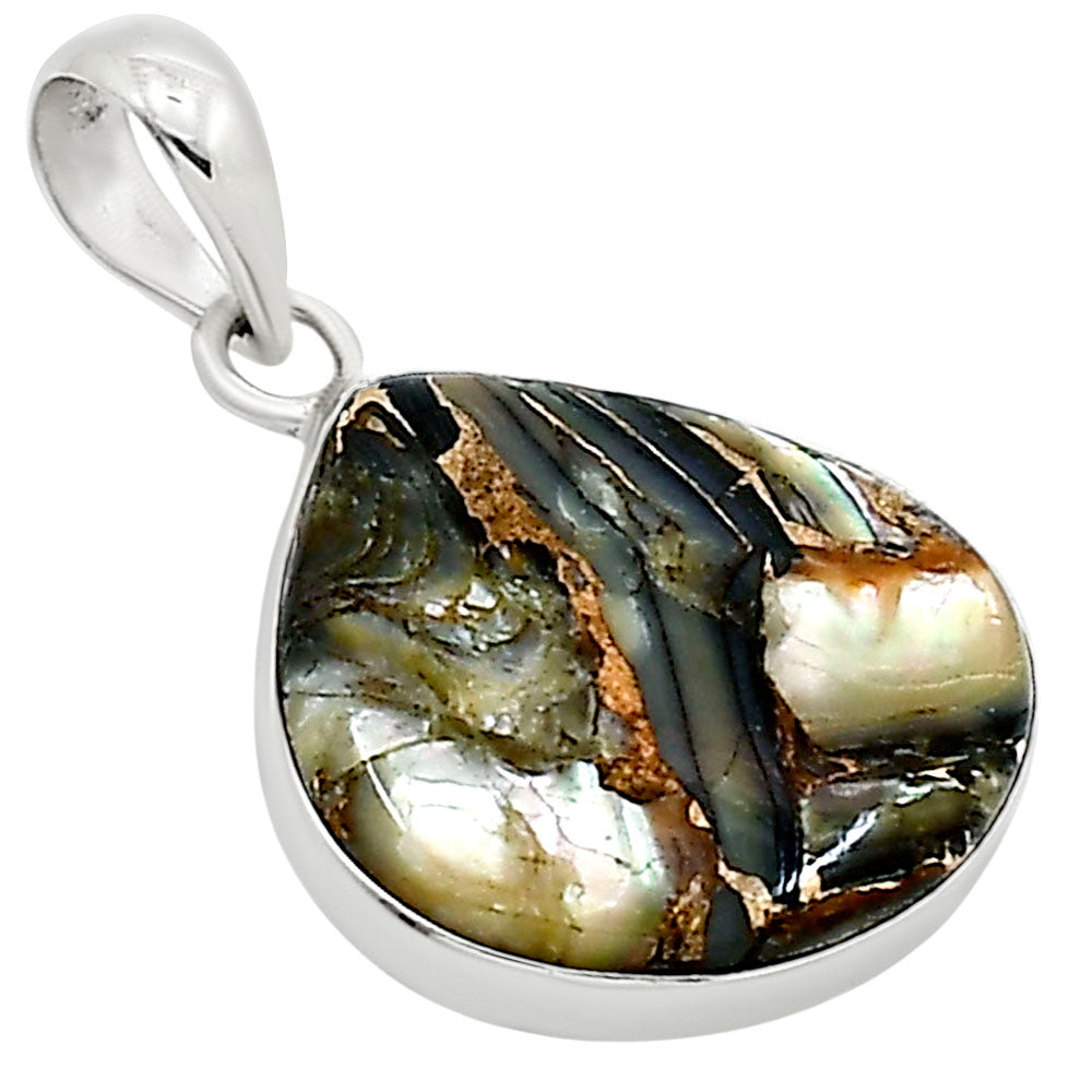 Copper Abalone Shell Pendant P-1001 SDP158817