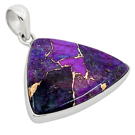Kingman Purple Dahlia Turquoise Pendant P-1001 SDP158822