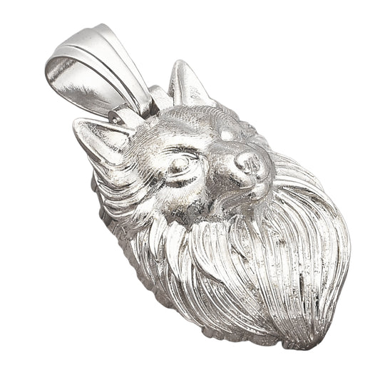 925 Sterling Silver Wolf Head Pendant Bold & Powerful Men’s Jewelry SDP158852