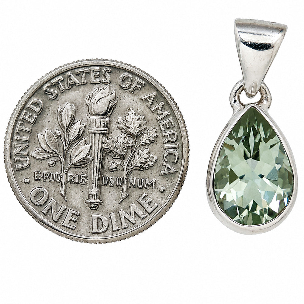 Prasiolite (Green Amethyst) Pendant P-1124 SDP158880