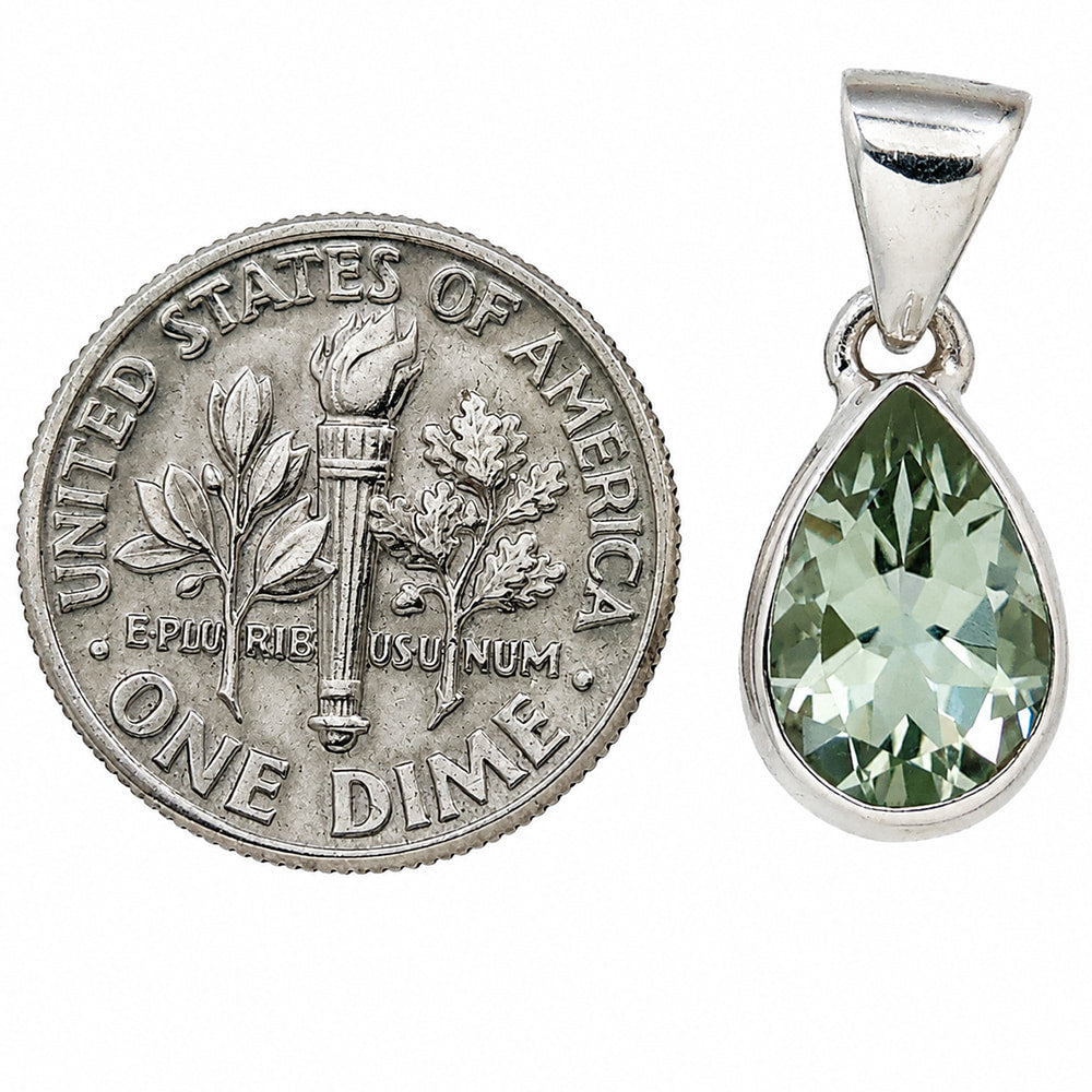 Prasiolite (Green Amethyst) Pendant P-1124 SDP158882