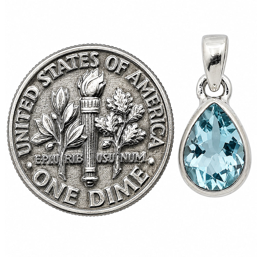 Sky Blue Topaz Pendant P-1002 SDP158948