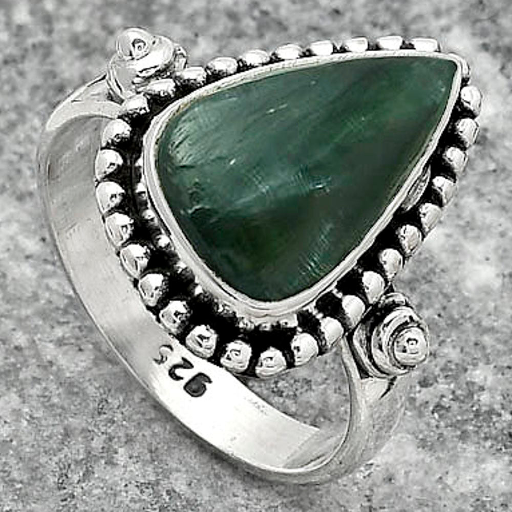 Natural Russian Seraphinite Ring size-7 R-1071 SDR150720