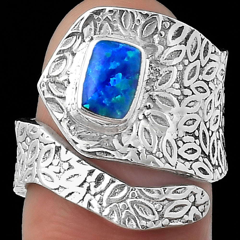 Adjustable - Fire Opal Ring size-6.5 R-1374 SDR152343