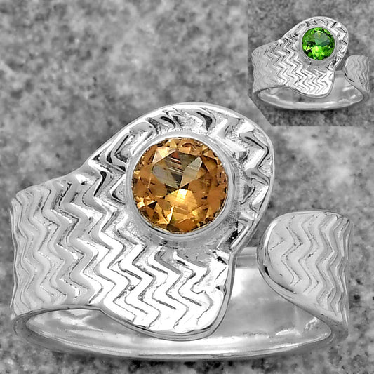 Adjustable - Zandrite Color Change Ring size-8.5 R-1381 SDR152539