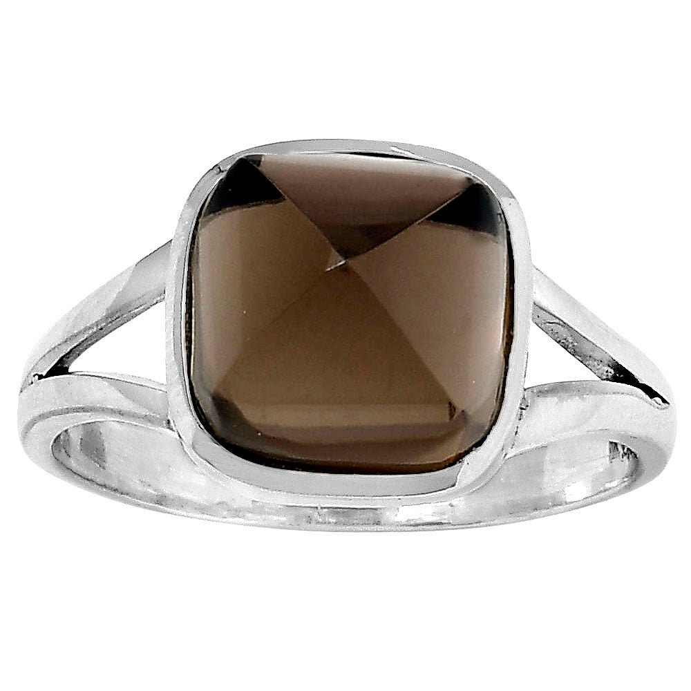 Natural Smoky Quartz - Brazil Ring size-7.5 R-1005 SDR153368