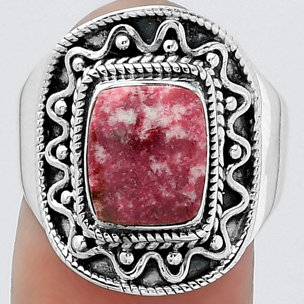Natural Pink Thulite - Norway Ring size-8.5 R-1501 SDR154516