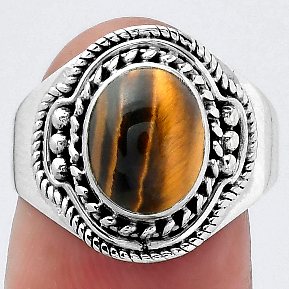 Natural Tiger Eye - Africa Ring size-7.5 R-1312 SDR154625
