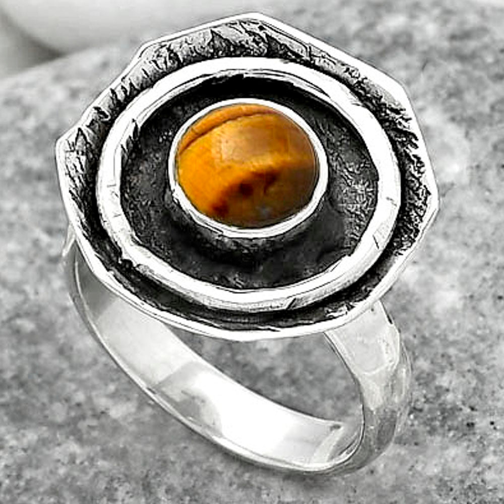 Natural Tiger Eye - Africa Ring size-7 R-1468 SDR154850
