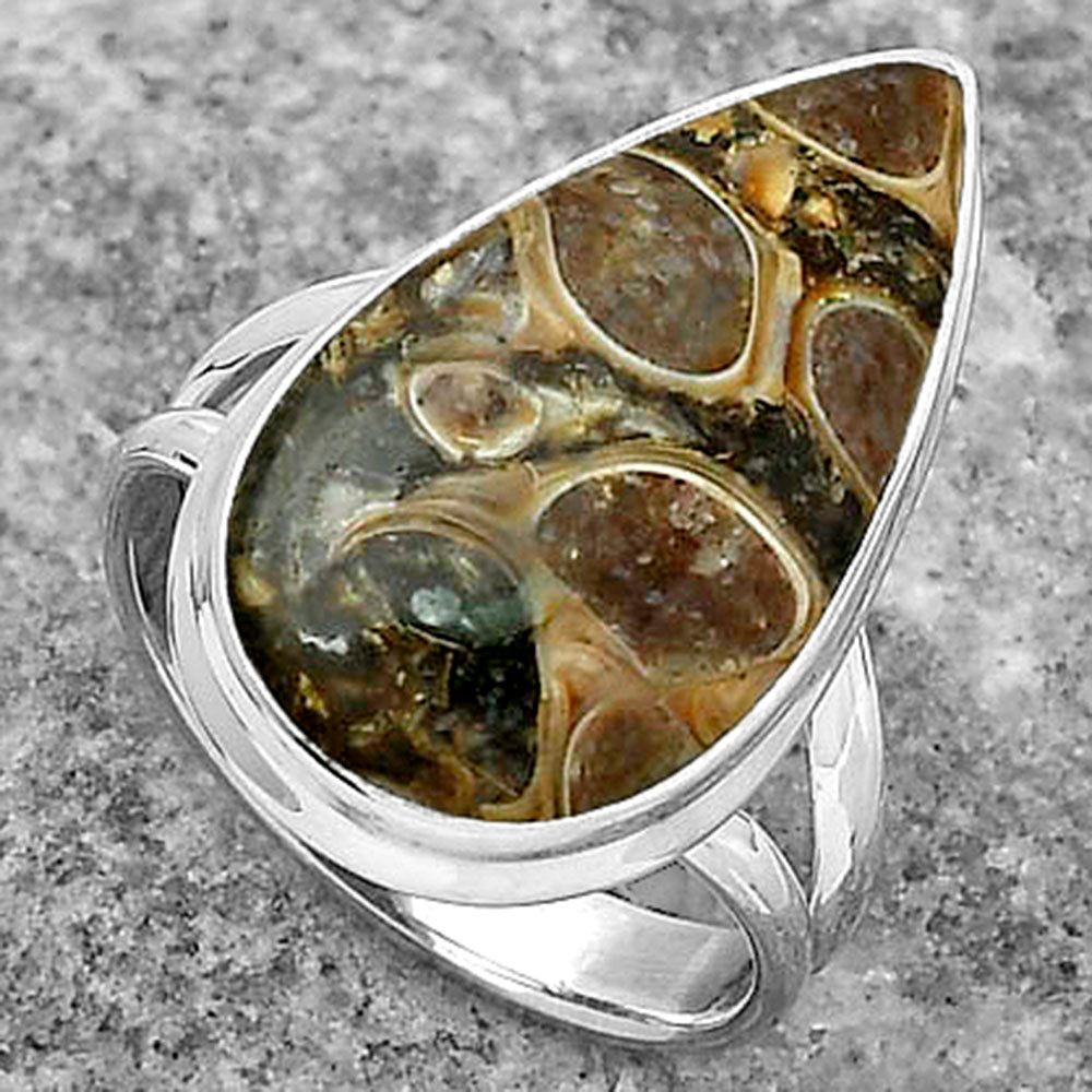 Natural Turtella Jasper - USA Ring size-8 R-1008 SDR155224