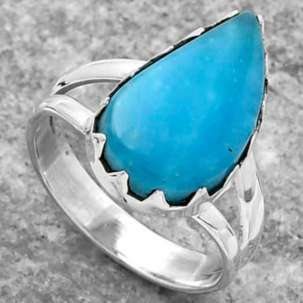 Natural Smithsonite Ring size-7 R-1210 SDR156053