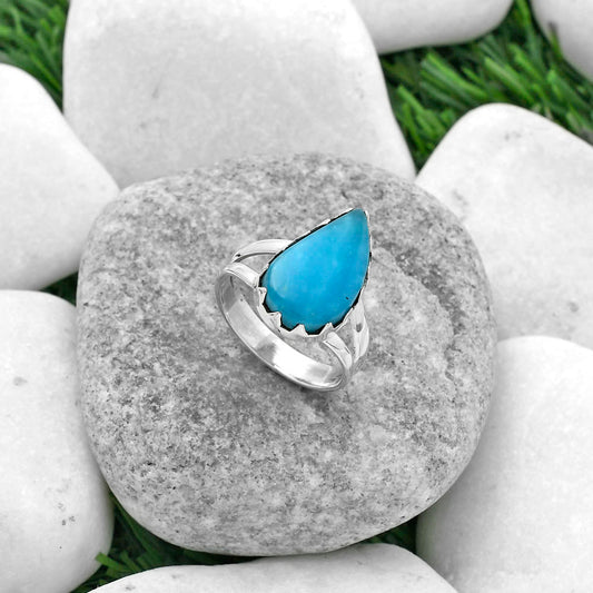 Natural Smithsonite Ring size-7 R-1210 SDR156053