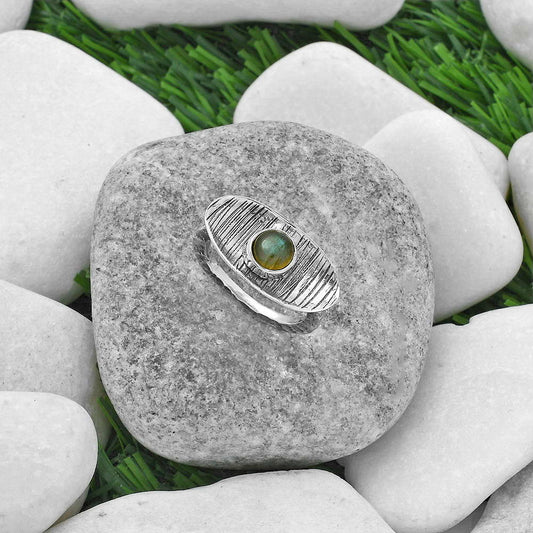 Spectrolite Labradorite - Finland Ring size-7 R-1573 SDR156701