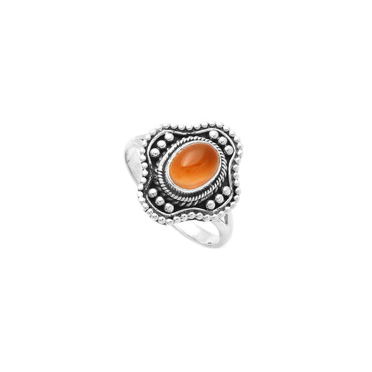 Natural Carnelian Ring size-8.5 R-1529 SDR157045