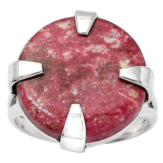 Natural Pink Thulite - Norway Ring size-7.5 R-1305 SDR157697