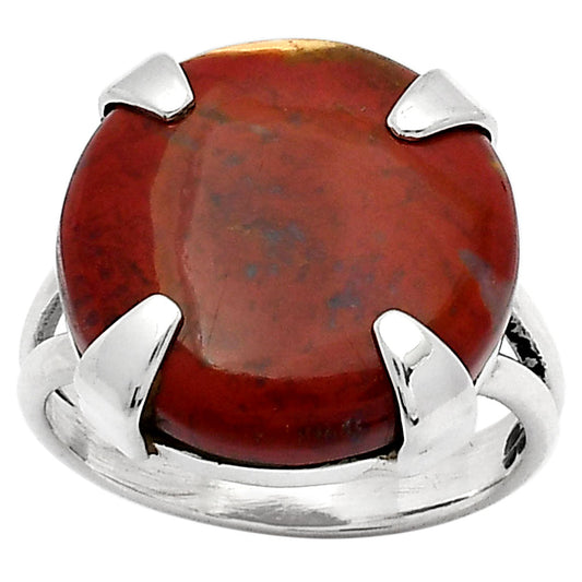 Natural Red Moss Agate Ring size-8 R-1305 SDR157700