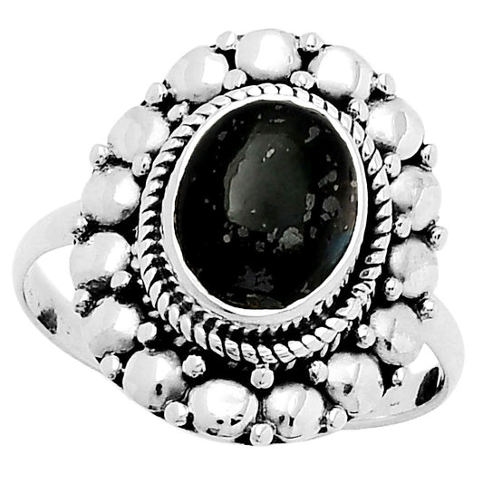 Natural Nuummite Ring size-9 R-1399 SDR157831