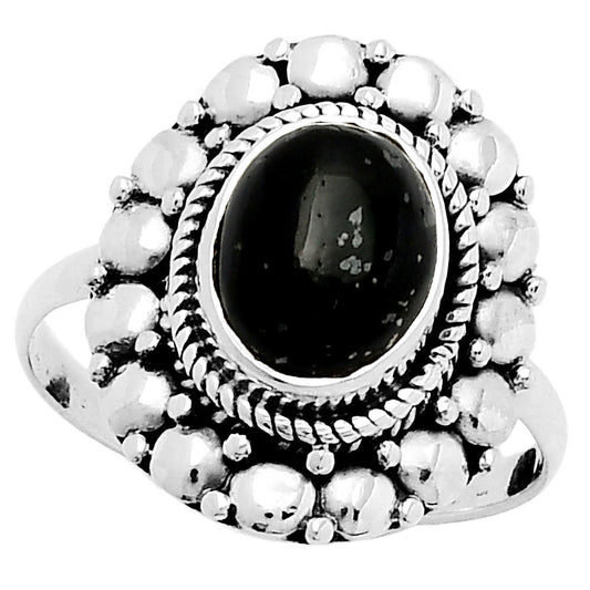 Natural Nuummite Ring size-9 R-1399 SDR157833