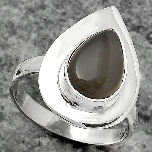 Natural Gray Moonstone Ring size-7 R-1082 SDR159161