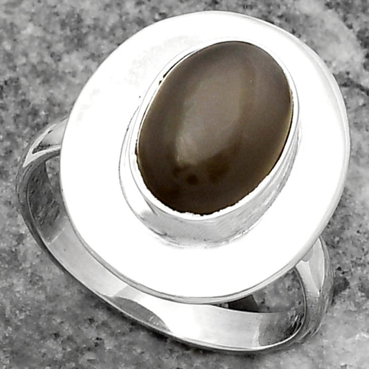 Natural Gray Moonstone Ring size-7 R-1082 SDR159213