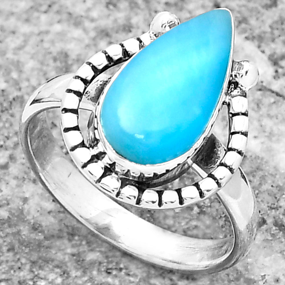 Natural Smithsonite Ring size-7.5 R-1518 SDR159434