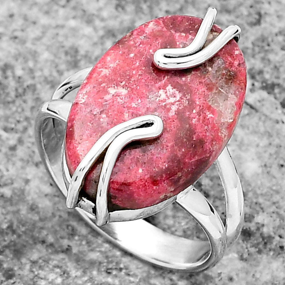 Natural Pink Thulite - Norway Ring size-9 R-1502 SDR159523