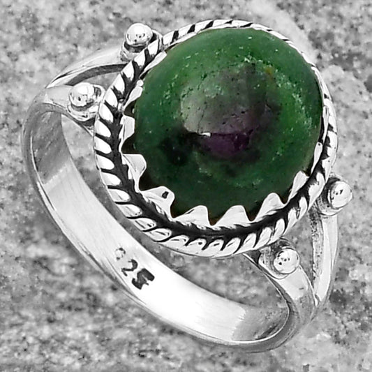 Natural Ruby-Zoisite - Africa Ring size-8 R-1474 SDR159597