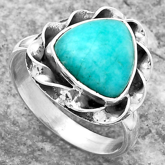 Natural Paraiba Amazonite Ring size-7.5 R-1083 SDR159917