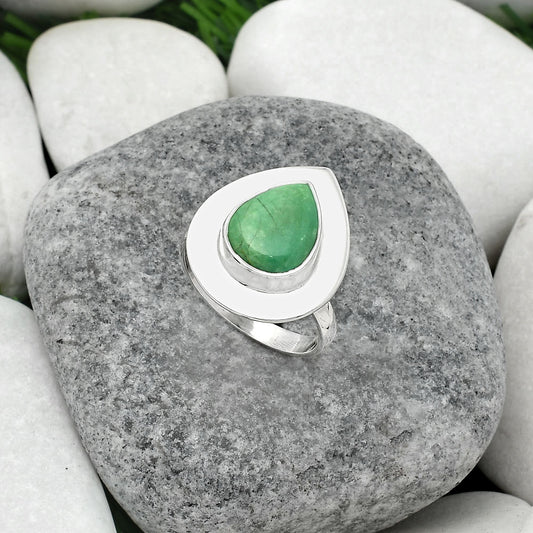 Natural Turquoise Nevada Aztec Mt Ring size-7.5 R-1082 SDR160241