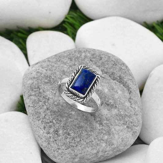 Natural Lapis - Afghanistan Ring size-8.5 R-1013 SDR160540