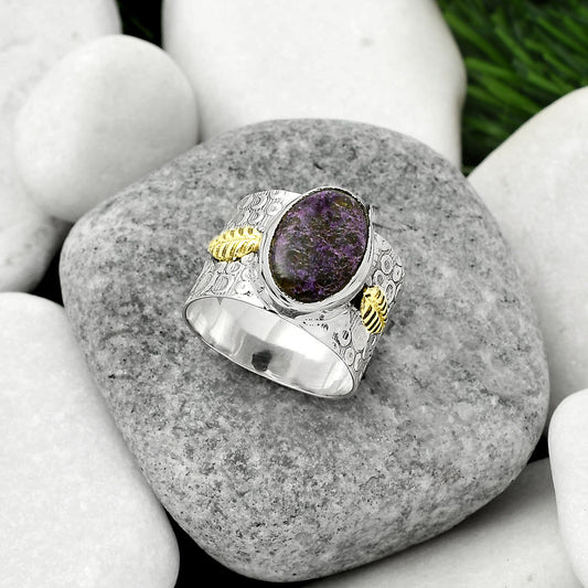 Two Tone - Purpurite - South Africa Ring size-9 R-1534 SDR161401