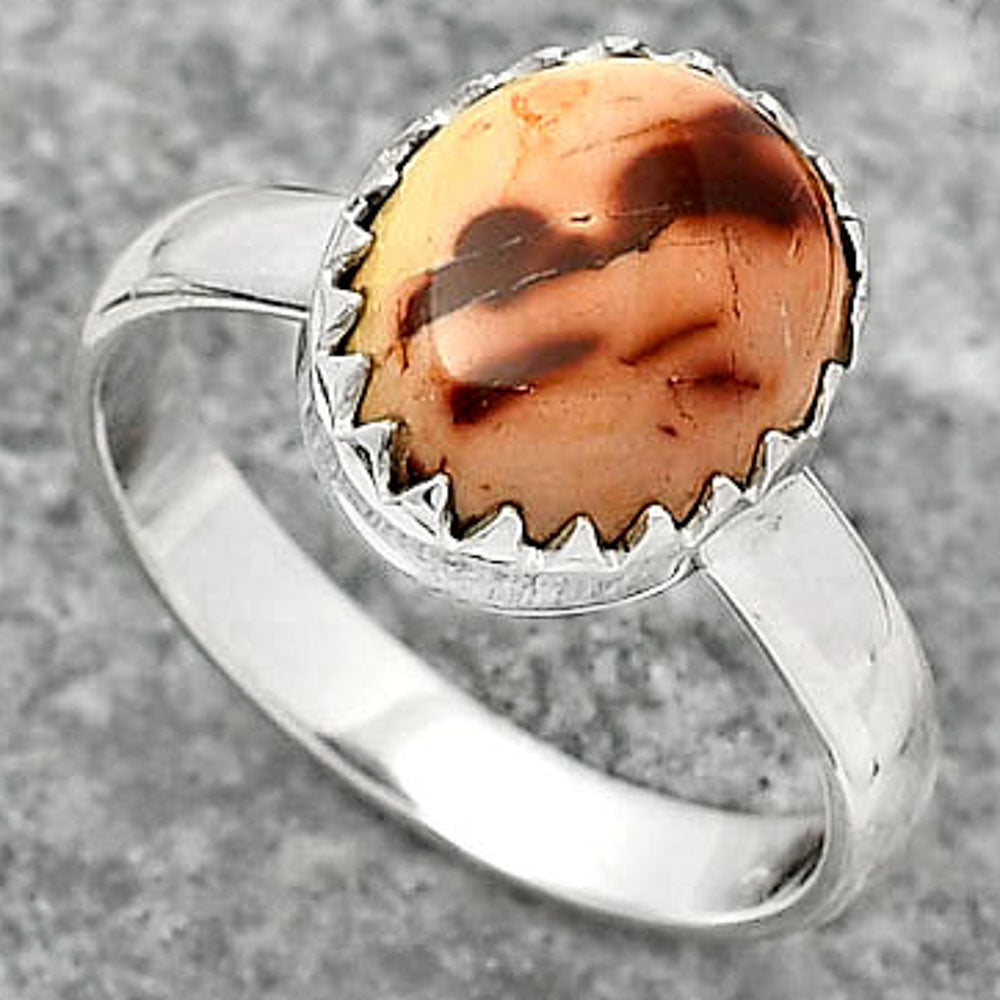 Natural Indian Paint Gemstone Ring size-7.5 R-1210 SDR161562