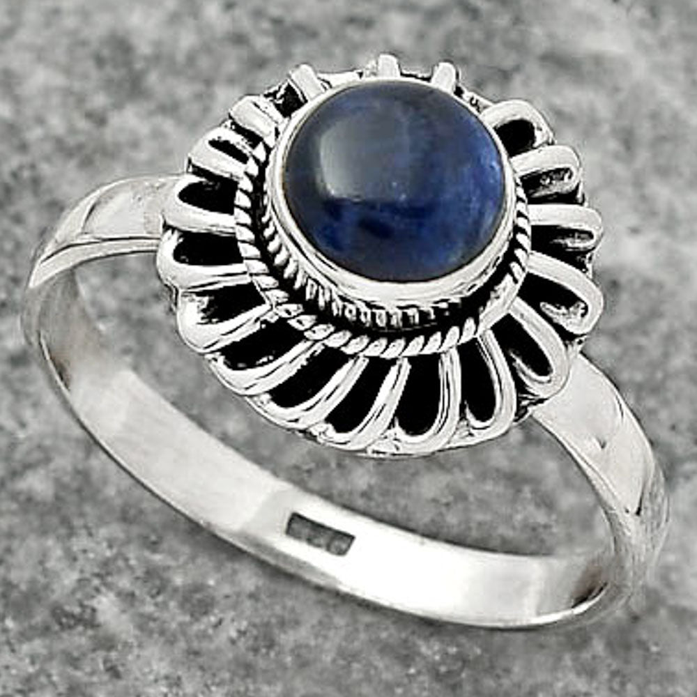 Natural Sodalite Ring size-9 R-1596 SDR161588