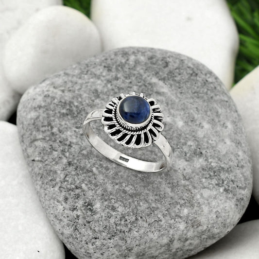 Natural Sodalite Ring size-9 R-1596 SDR161588