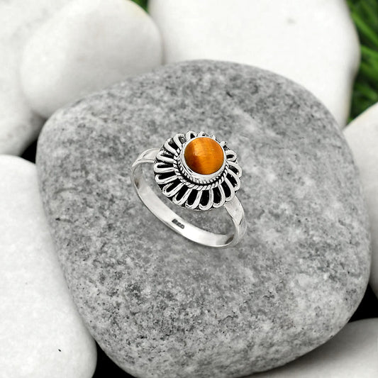 Natural Tiger Eye - Africa Ring size-8 R-1596 SDR161597