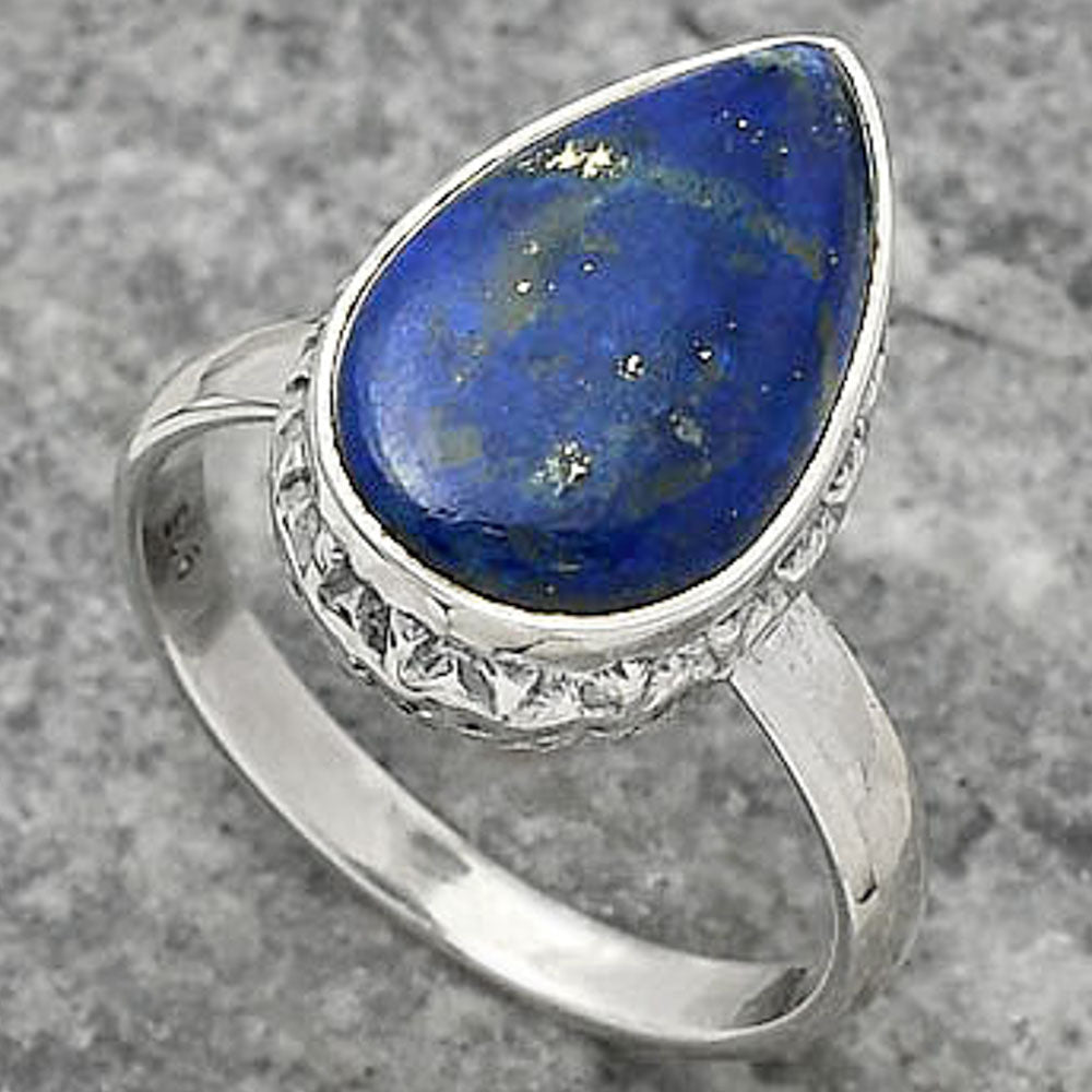 Natural Lapis - Afghanistan Ring size-7.5 R-1191 SDR161898